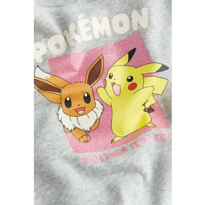 بلوز بچه گانه دخترانه برند اچ اند ام مدل Pokemon