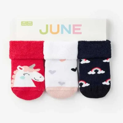 جوراب نوزاد برند June مدل Unicorn