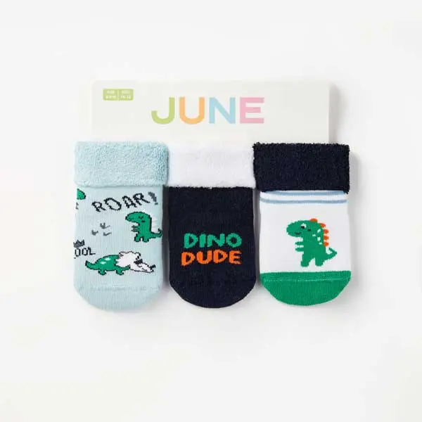 جوراب نوزاد برند June مدل Dino