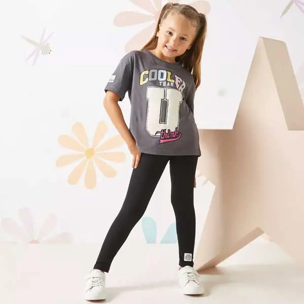 شلوار بچه گانه دخترانه برند مکس مدل Patch Leggings