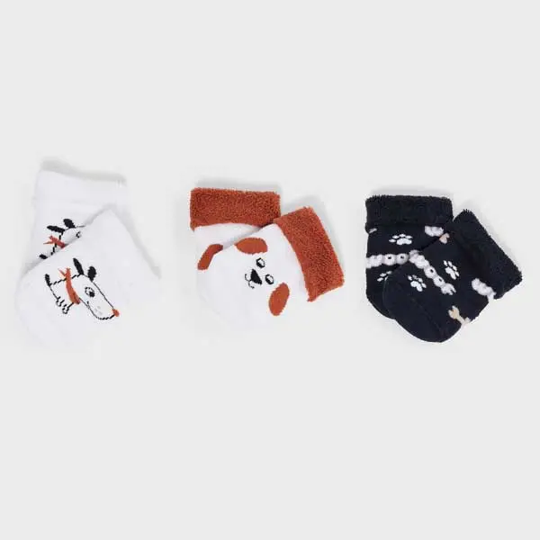 جوراب نوزاد برند June مدل Dog