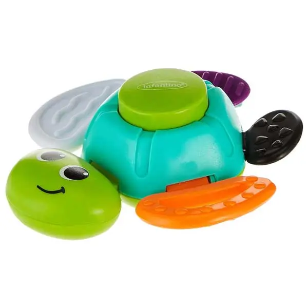 دندان گیر جغجغه ای نوزاد برند Infantino مدل Turtle