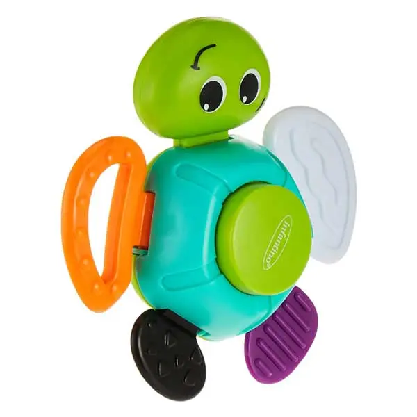 دندان گیر جغجغه ای نوزاد برند Infantino مدل Turtle