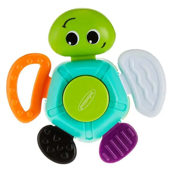 دندان گیر جغجغه ای نوزاد برند Infantino مدل Turtle