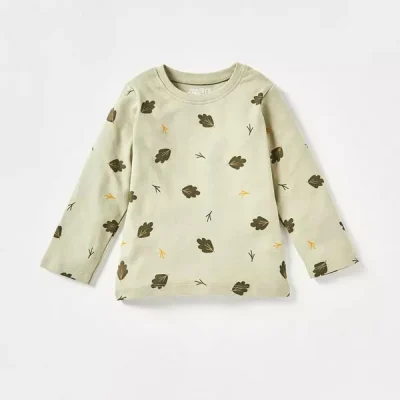 ست بلوز شلوار بچه گانه پسرانه برند جونیورز مدل Leaf