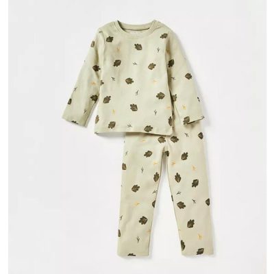 ست بلوز شلوار بچه گانه پسرانه برند جونیورز مدل Leaf