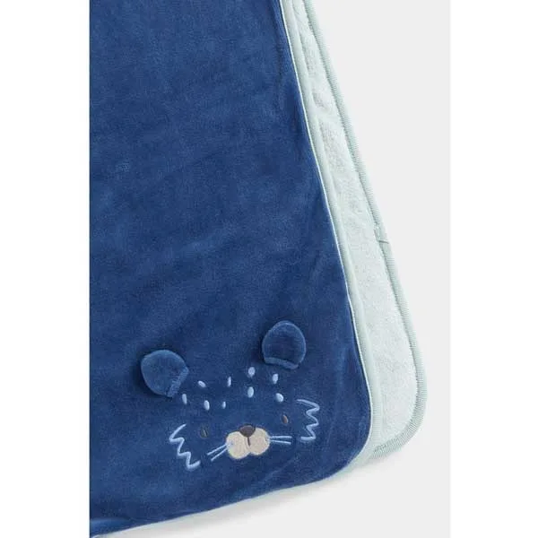 پتو نوزاد مادرکر مدل Blue Leopard