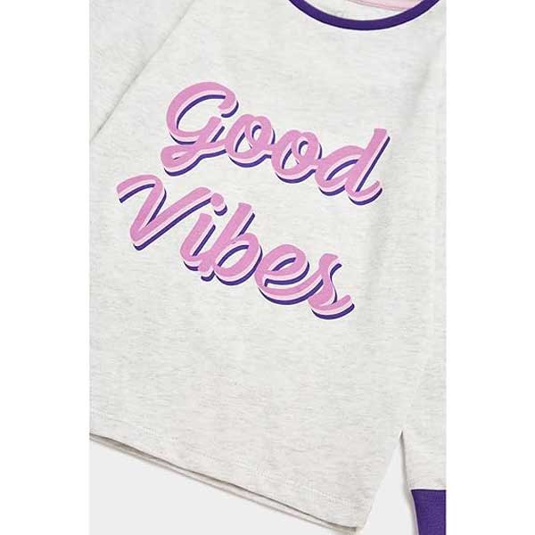 ست بلوز شلوار بچه گانه دخترانه مادرکر مدل Good Vibes