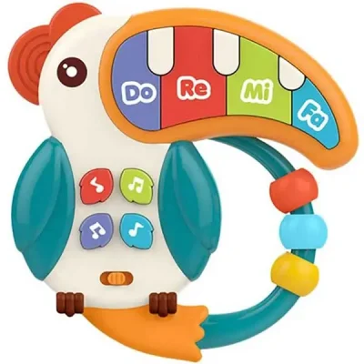 اسباب بازی موزیکال پیانو نوزاد برند Fitto مدل طوطی