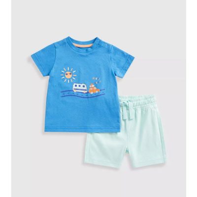 ست تیشرت و شلوارک بچه گانه پسرانه مادرکر مدل Vacation