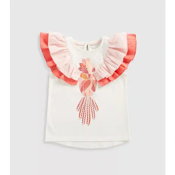 تیشرت بچه گانه دخترانه مادرکر مدل Tropical Bird