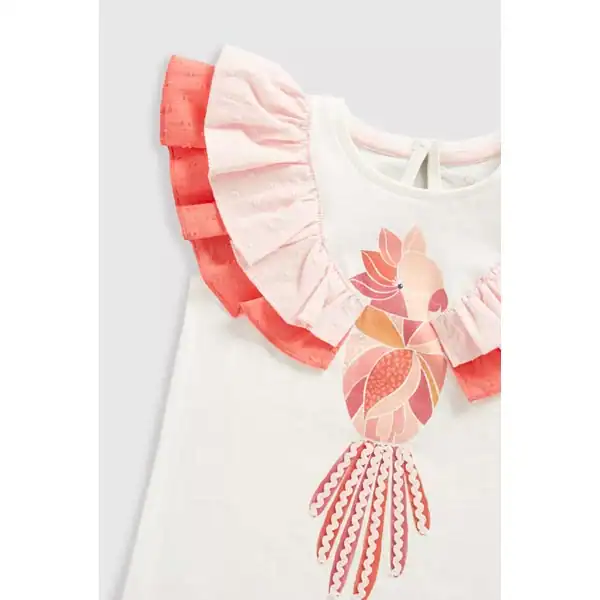 تیشرت بچه گانه دخترانه مادرکر مدل Tropical Bird