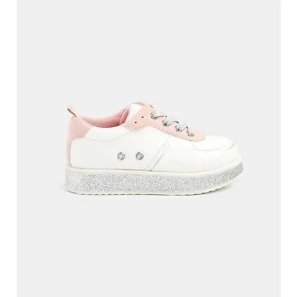 کفش کتانی دخترانه بچه گانه مادرکر مدل Glitter Platform