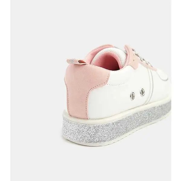 کفش کتانی دخترانه بچه گانه مادرکر مدل Glitter Platform