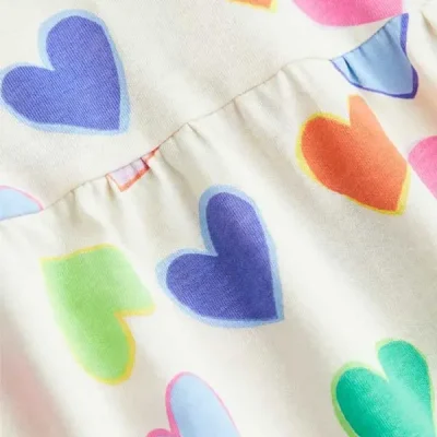 پیراهن دخترانه بچه گانه برند اچ اند ام مدل Patterned Dress