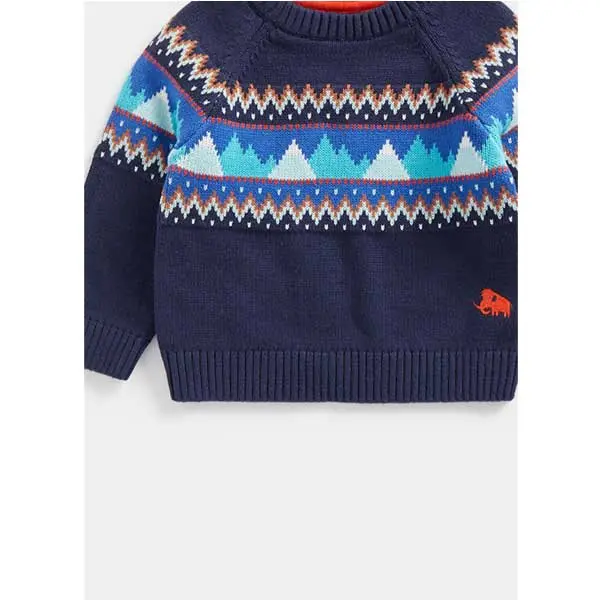 پلیور پسرانه بچه گانه برند مادرکر مدل Fair Isle