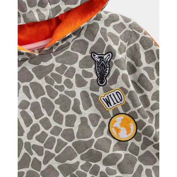 هودی بلند دخترانه بچه گانه برند مادرکر مدل Giraffe