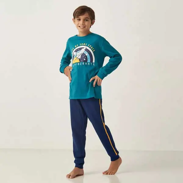 بلوز و شلوار راحتی پسرانه بچه گانه برند مکس مدل Space Print