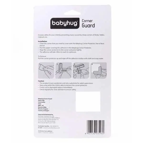 محافظ کنج و گوشه میز برند Babyhug مدل فومی