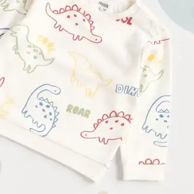 بلوز نوزادی برند مکس مدل Dinosaur