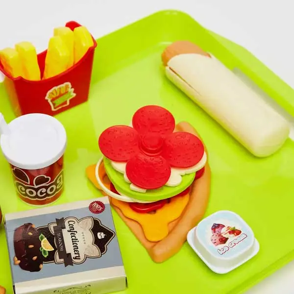 اسباب بازی ست فست فود با سینی برند مکس