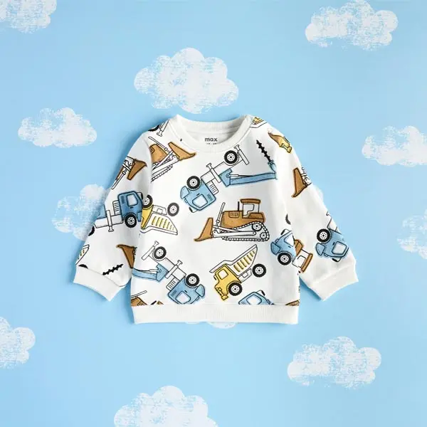 بلوز نوزادی برند مکس مدل Vehicle