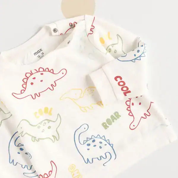 بلوز نوزادی برند مکس مدل Dinosaur