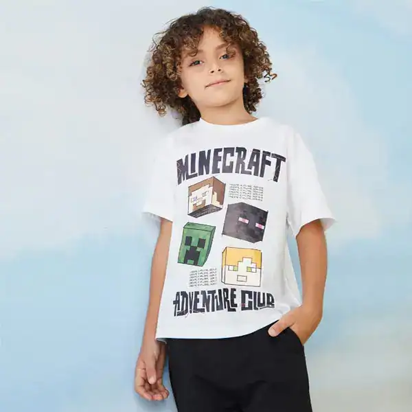 تیشرت بچه گانه پسرانه برند مکس مدل ماینکرفت