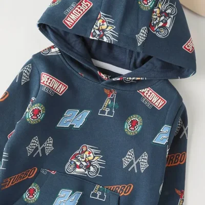 هودی بچه گانه پسرانه برند مکس مدل Racing