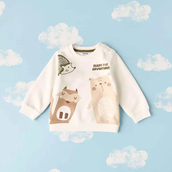 بلوز نوزادی برند مکس مدل Animal Print