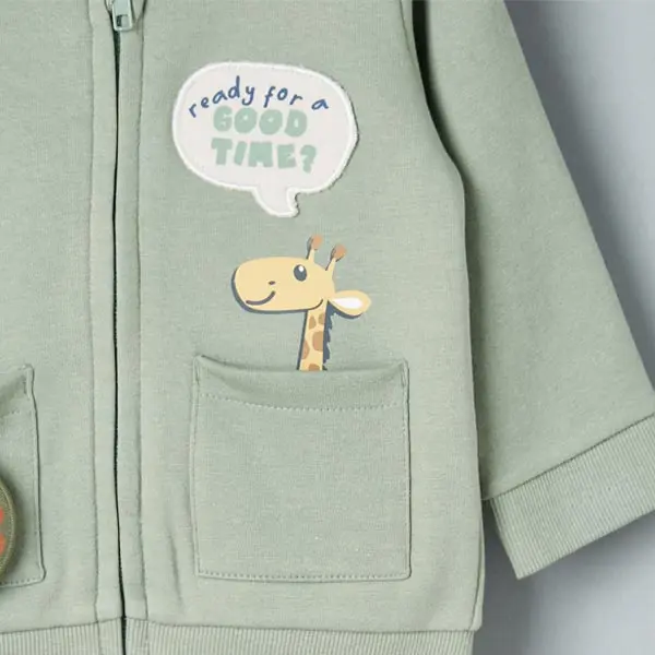 سویشرت نوزادی برند مکس مدل Animal