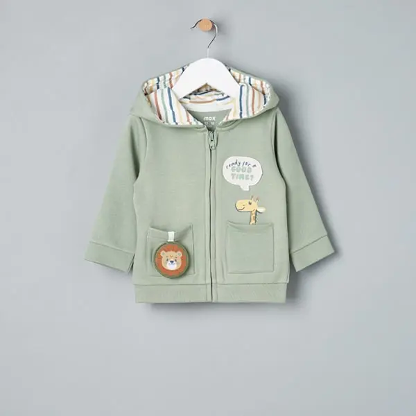 سویشرت نوزادی برند مکس مدل Animal