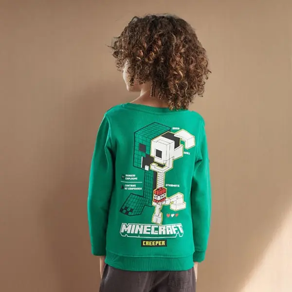 بلوز بچه گانه پسرانه برند مکس مدل Minecraft