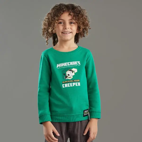بلوز بچه گانه پسرانه برند مکس مدل Minecraft