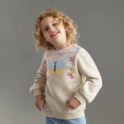 بلوز بچه گانه دخترانه برند مکس مدل Butterfly Print