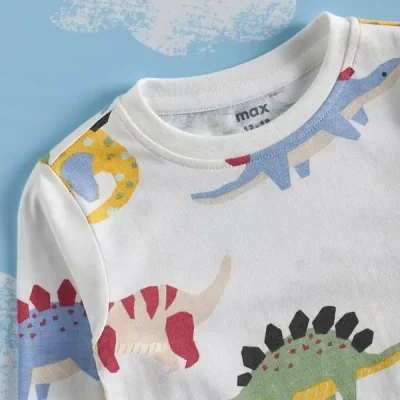 بلوز نوزادی برند مکس مدل Dinosaur
