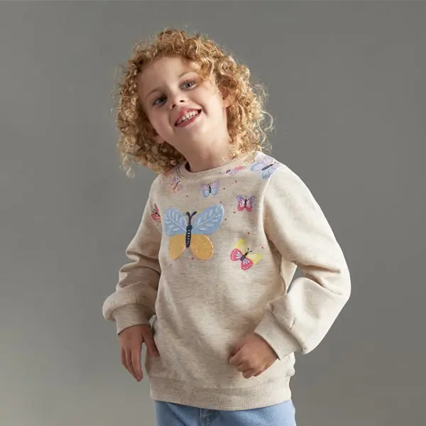 بلوز بچه گانه دخترانه برند مکس مدل Butterfly Print