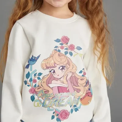 بلوز بچه گانه دخترانه برند مکس مدل Anime Print