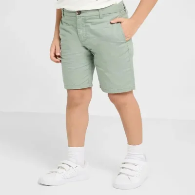 شلوارک کتان پسرانه بچه گانه برند اچ اند ام مدل Cotton Chino