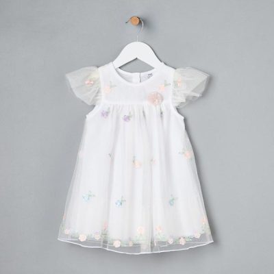 پیراهن نوزاد برند مکس مدل Mesh Corsage