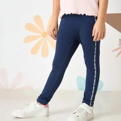 شلوار بچه گانه دخترانه برند مکس مدل Slogan Leggings