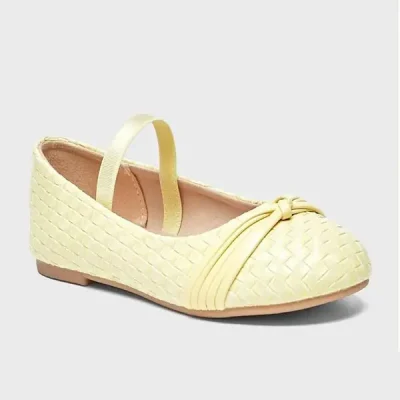 کفش عروسکی دخترانه بچه گانه برند Shoexpress مدل Yellow Ballerinas