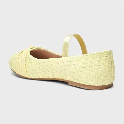 کفش عروسکی دخترانه بچه گانه برند Shoexpress مدل Yellow Ballerinas