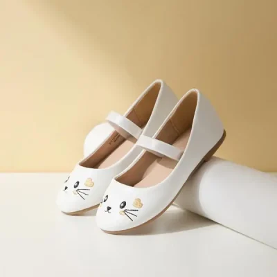 کفش عروسکی دخترانه بچه گانه برند مکس مدل Embroidered