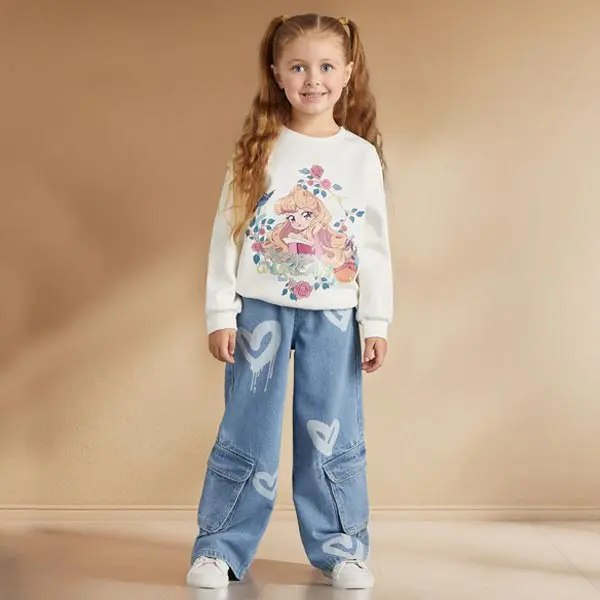 بلوز بچه گانه دخترانه برند مکس مدل Anime Print