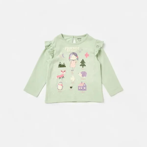بلوز نوزادی برند مکس مدل Graphic Print