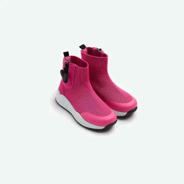 کفش نیم بوت دخترانه بچه گانه مادرکر مدل Pink Sock-Top Trainers