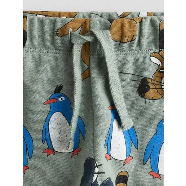 شلوار راحتی بچه گانه پسرانه برند اچ اند ام مدل Printed Joggers