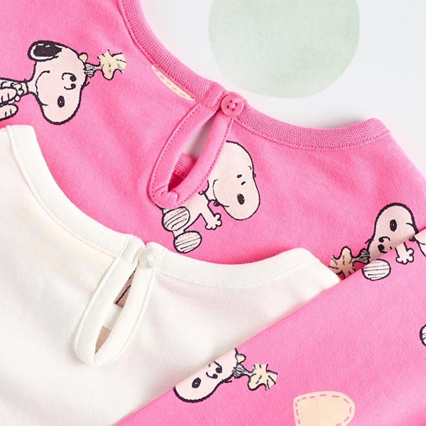 ست تیشرت و شلوار راحتی نوزاد برند مکس مدل Snoopy Set