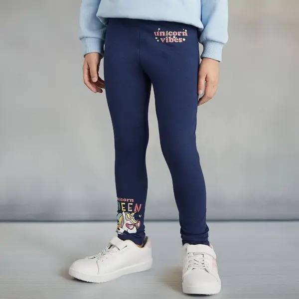 شلوار بچه گانه دخترانه برند مکس مدل Unicorn Leggings